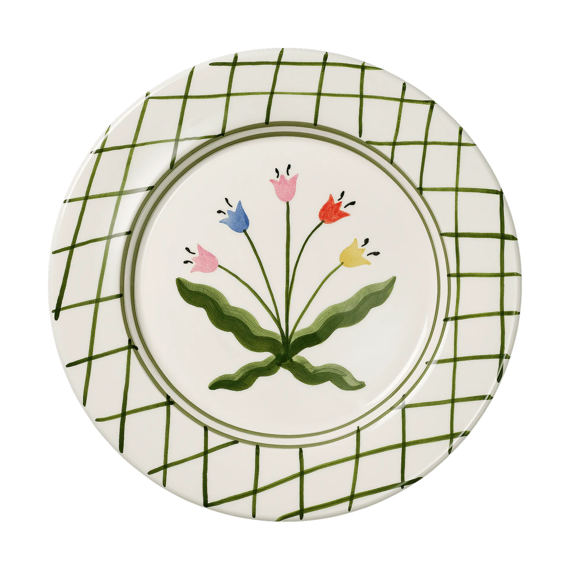 Madelen Möllard Tulip tallerken, Green, 28 cm Pick a Poppy