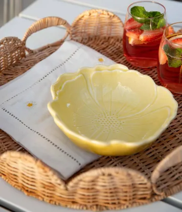 Round Scallop bakke - Natural, 40 cm - Pick a Poppy