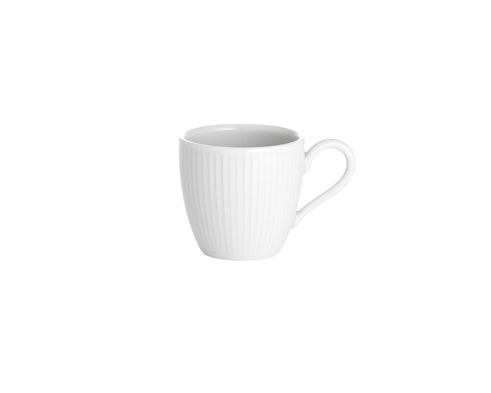 Pillivuyt Plissé espressokop 9 cl, Hvid Pillivuyt