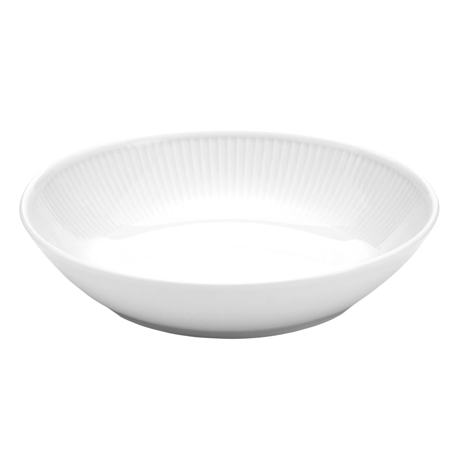Plissé pastatallerken Ø 20cm, Hvid Pillivuyt