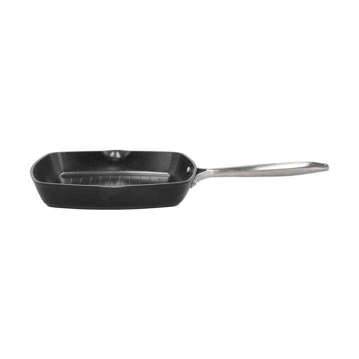 Travo grillpande keramisk non-stick 24x24 cm, Sort-aluminium Pillivuyt