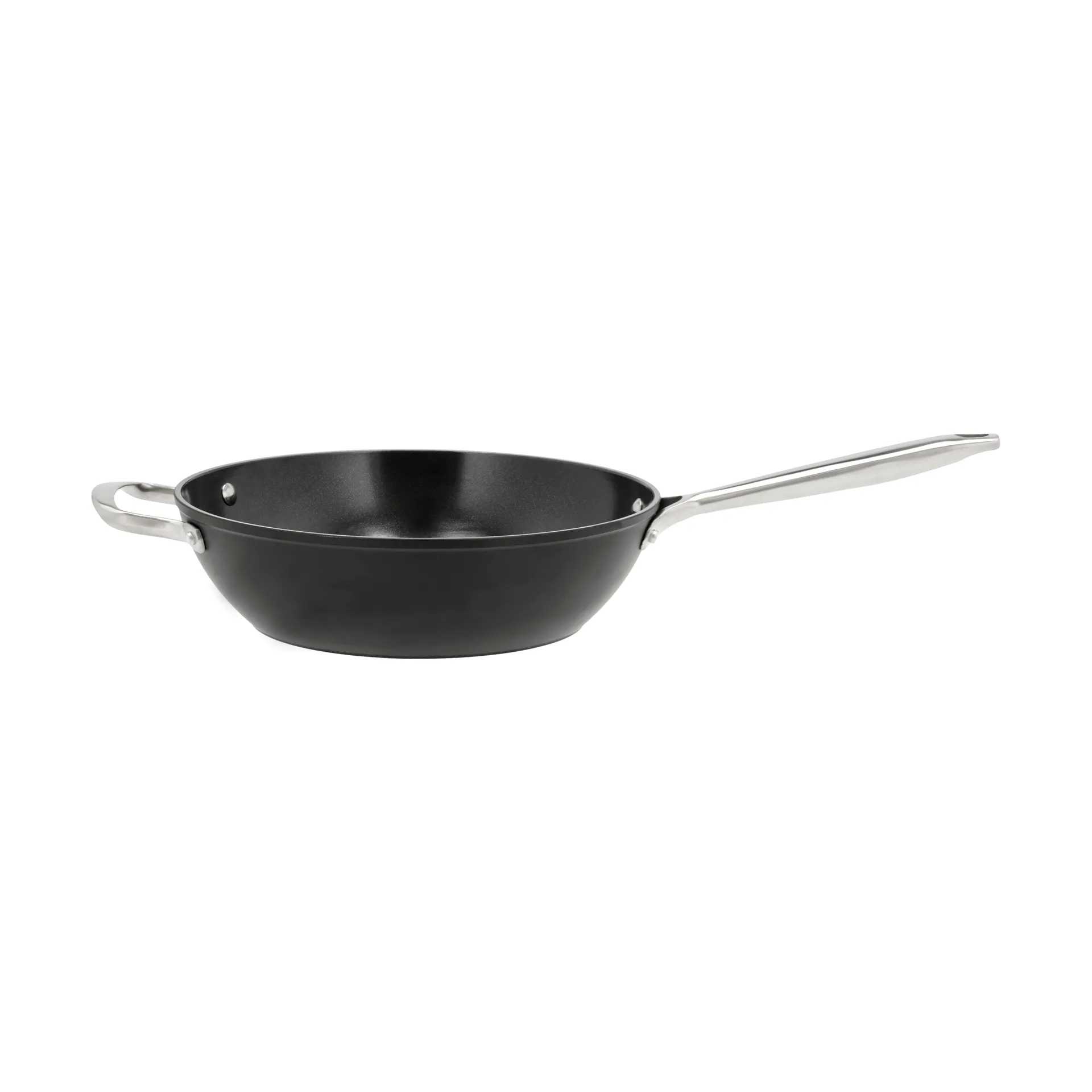 Travo wokpande keramisk non-stick 28 cm, Sort-aluminium Pillivuyt