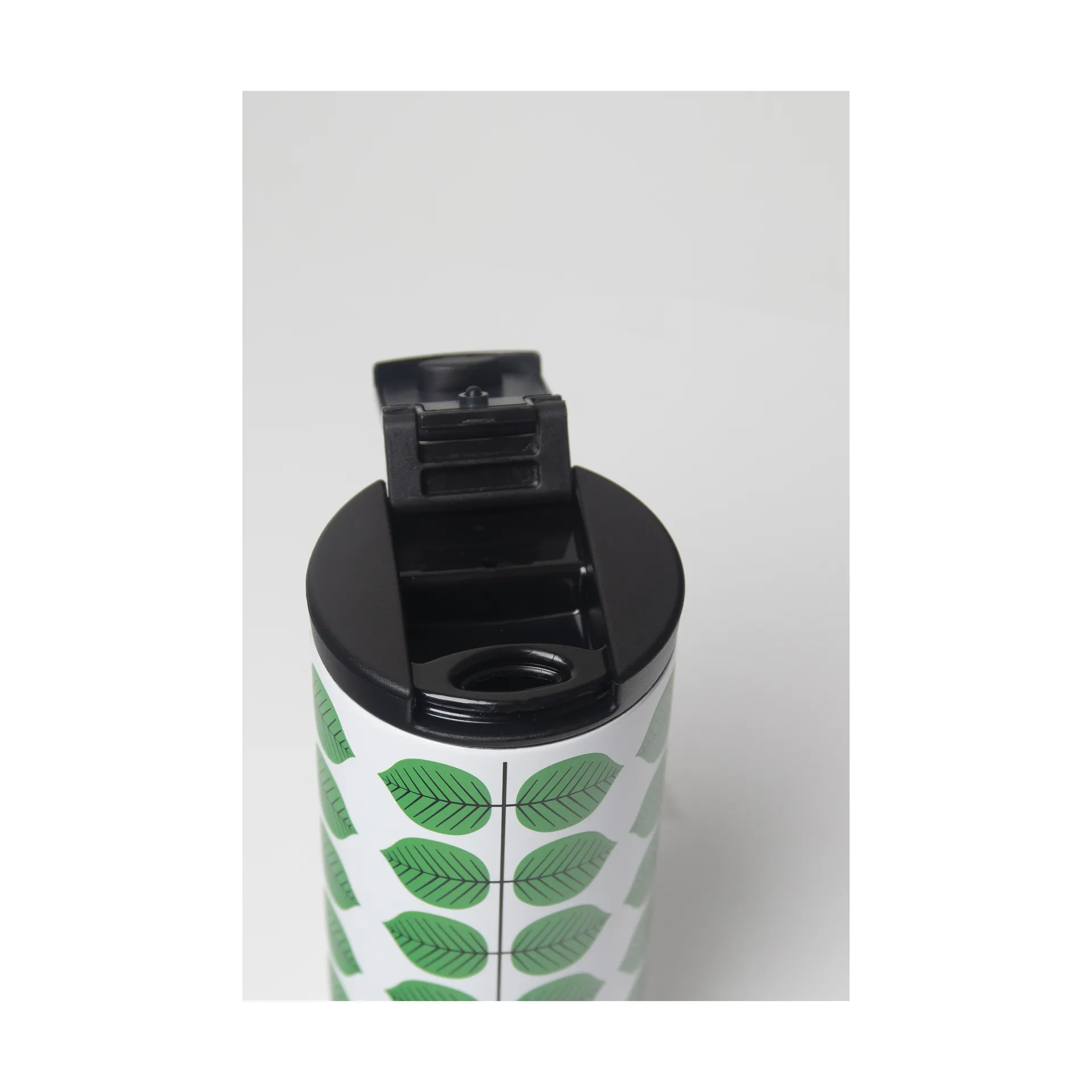 Berså termokrus 0.35l, Hvid-grøn Pluto Design