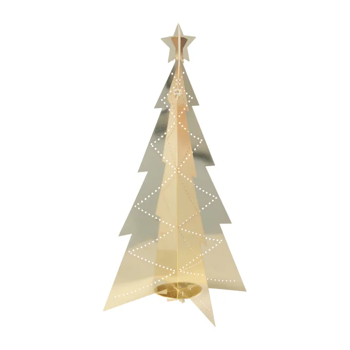 Bordjuletræ stor 19 cm - Guld - Pluto Design