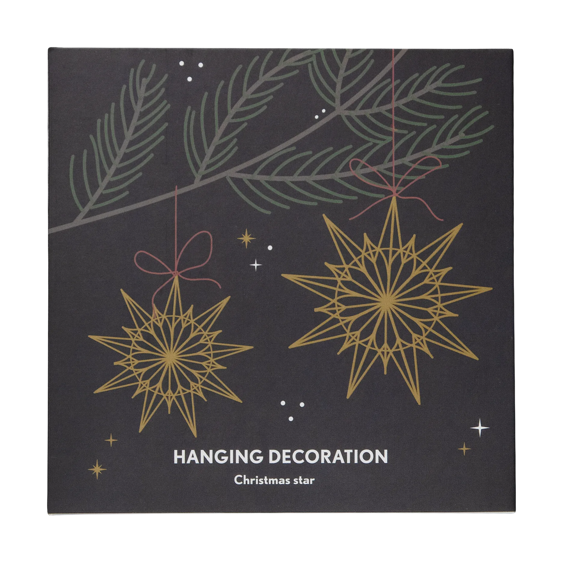 Christmas stjerne dekorationhæng, Guld Pluto Design