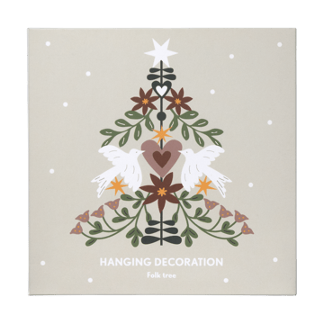 Folk tree dekorationsophæng - Guld - Pluto Design