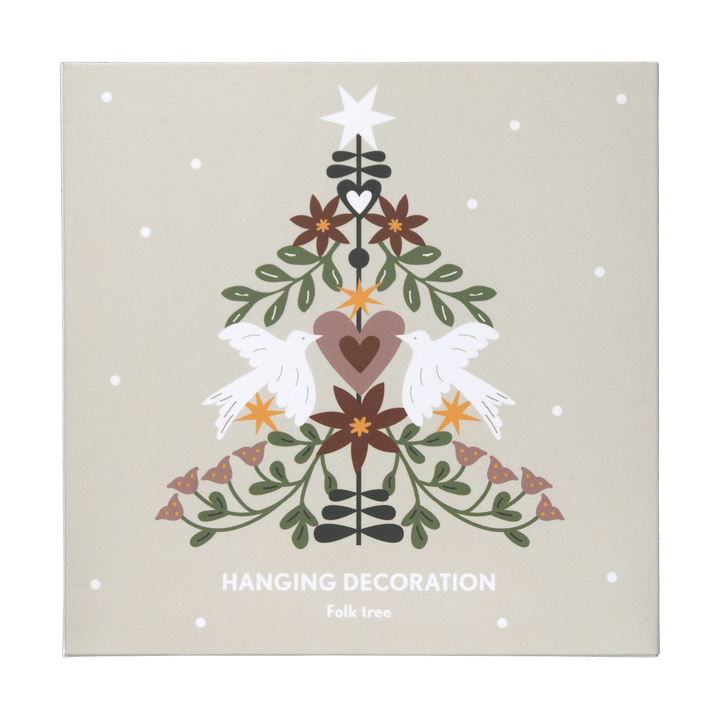 Folk tree dekorationsophæng, Guld Pluto Design