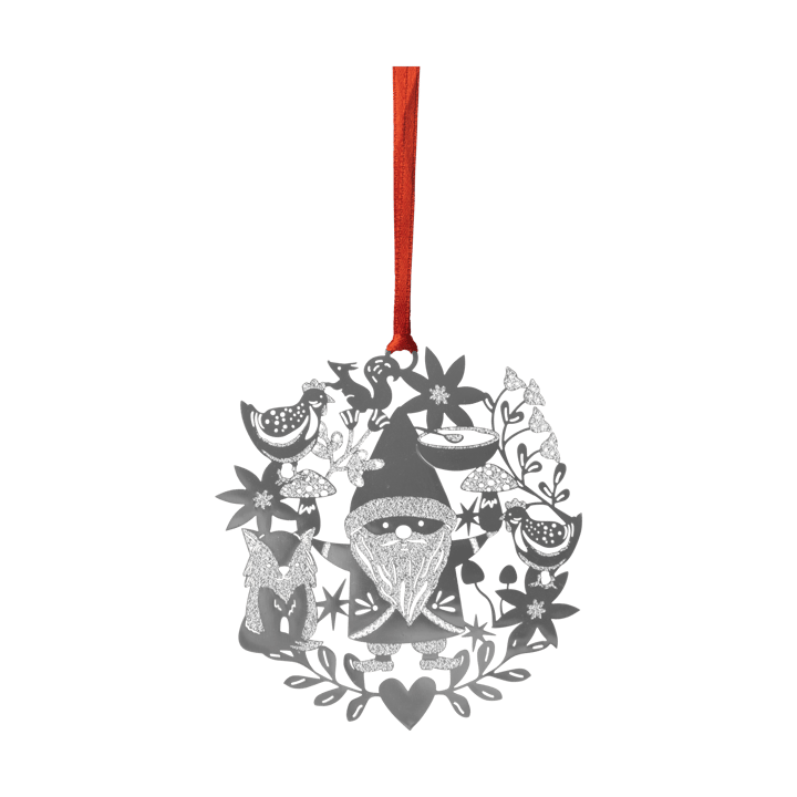 Fox & Santa juleophæng - Sølv - Pluto Design