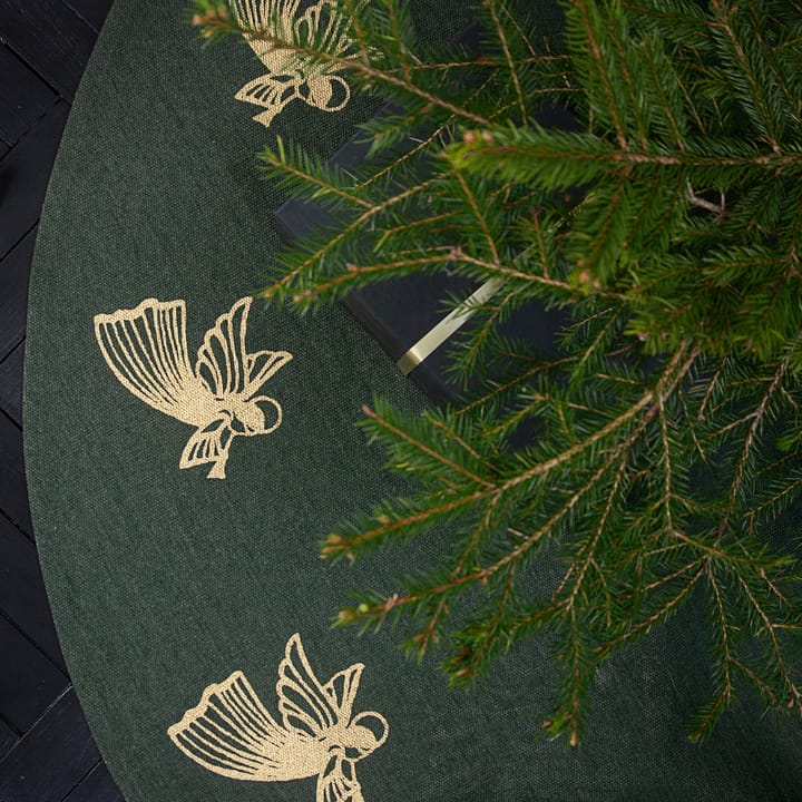 Juletræstæppe flyvende engle, Grøn Pluto Design