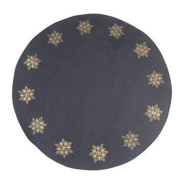 Juletræstæppe snefnug Ø110 cm - Grå/Guld - Pluto Design
