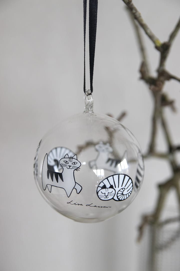 Lisa Larson katte julekugle, White-black Pluto Design