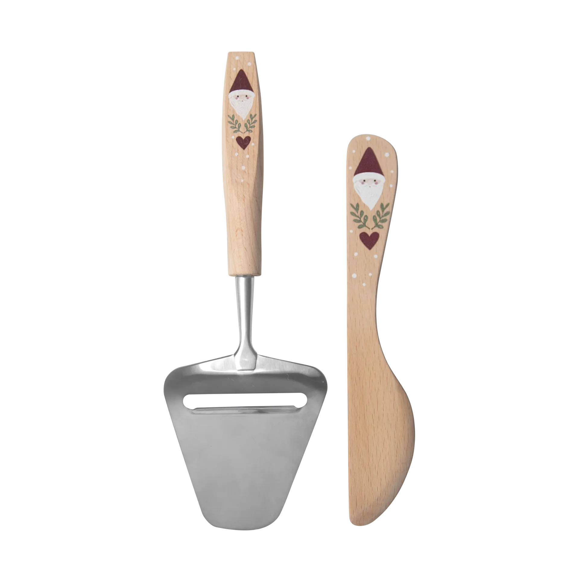 Santa smørekniv og ostehøvl 2 dele, Beige Pluto Design
