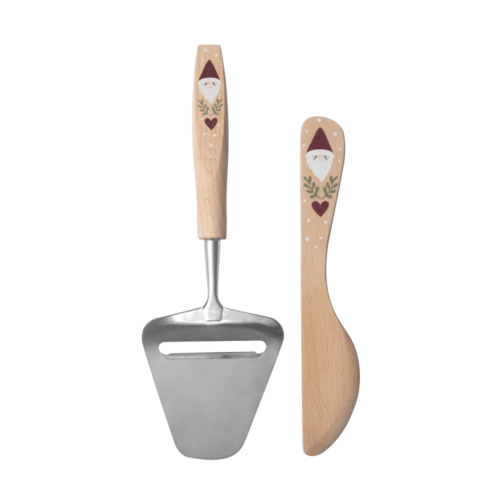 Santa smørekniv og ostehøvl 2 dele - Beige - Pluto Design