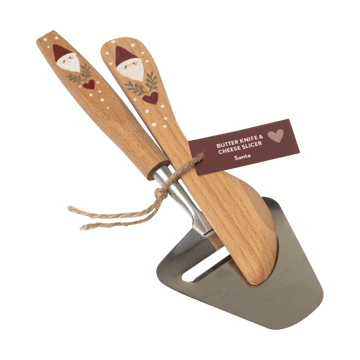 Santa smørekniv og ostehøvl 2 dele - Beige - Pluto Design