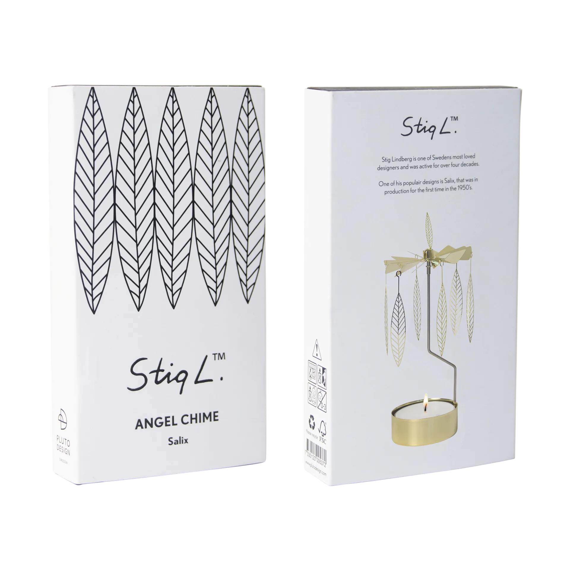 Stig L Salix englespil medium, Guld Pluto Design