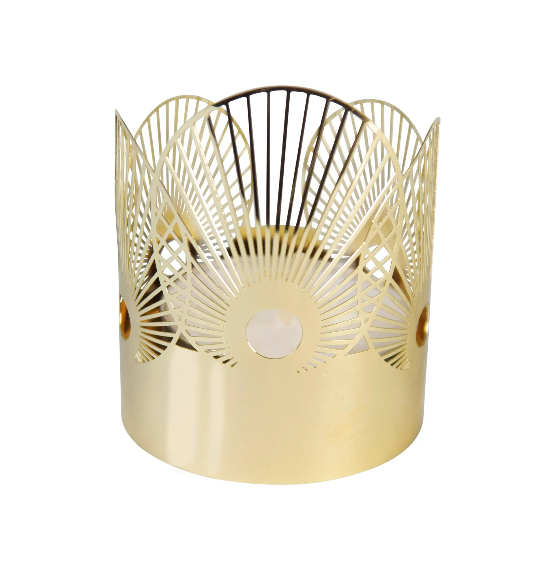 Sun fyrfadsstage mini Ø4,5 cm, Guld Pluto Design