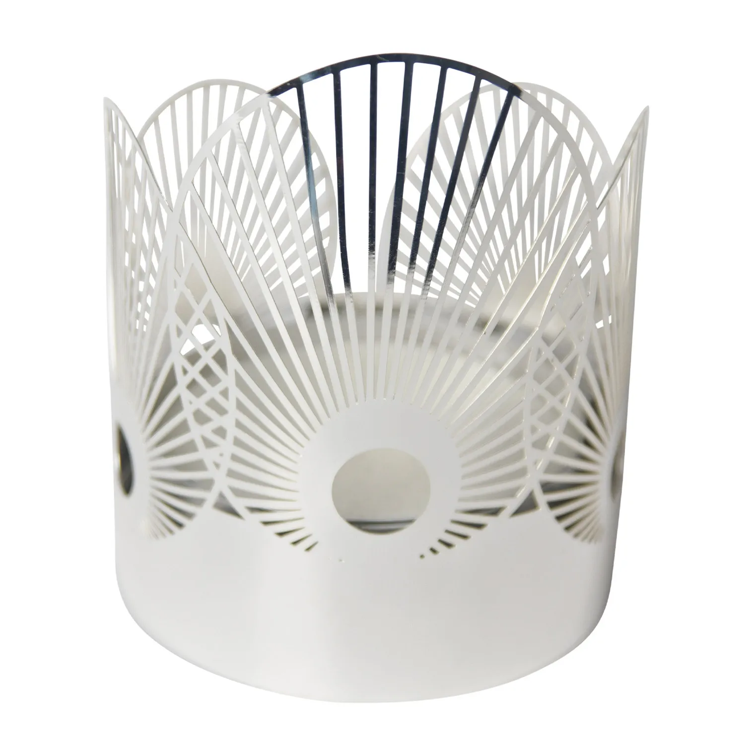Sun fyrfadsstage mini Ø4,5 cm, Sølv Pluto Design