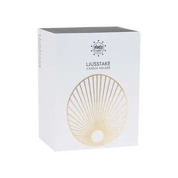 Sun lysestage stor 9 cm - Guld - Pluto Design