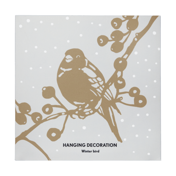 Winter Bird L juleophæng - Guld - Pluto Design