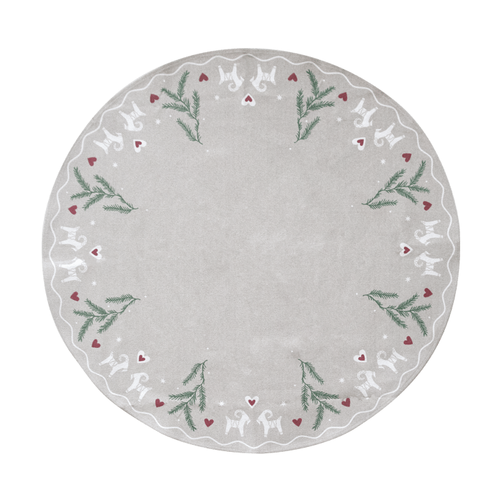Yule Goat juletræstæppe Ø110 cm - Beige - Pluto Design