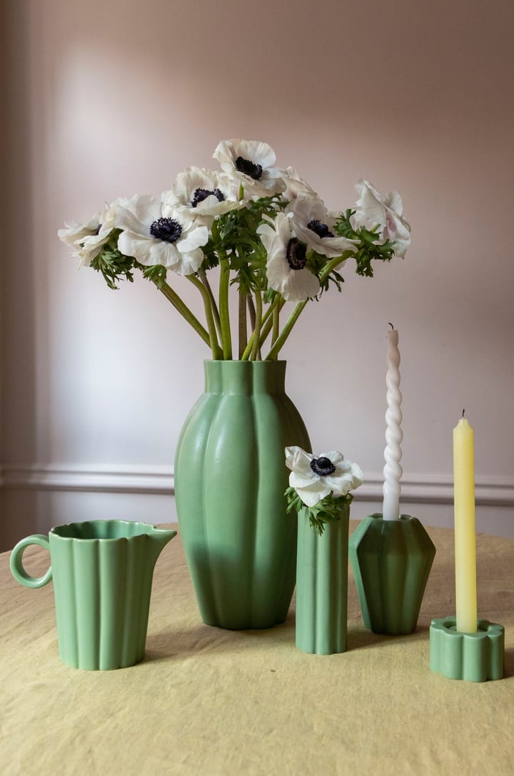 Birgit vase/fyrfadsstage 5 cm, Olive PotteryJo