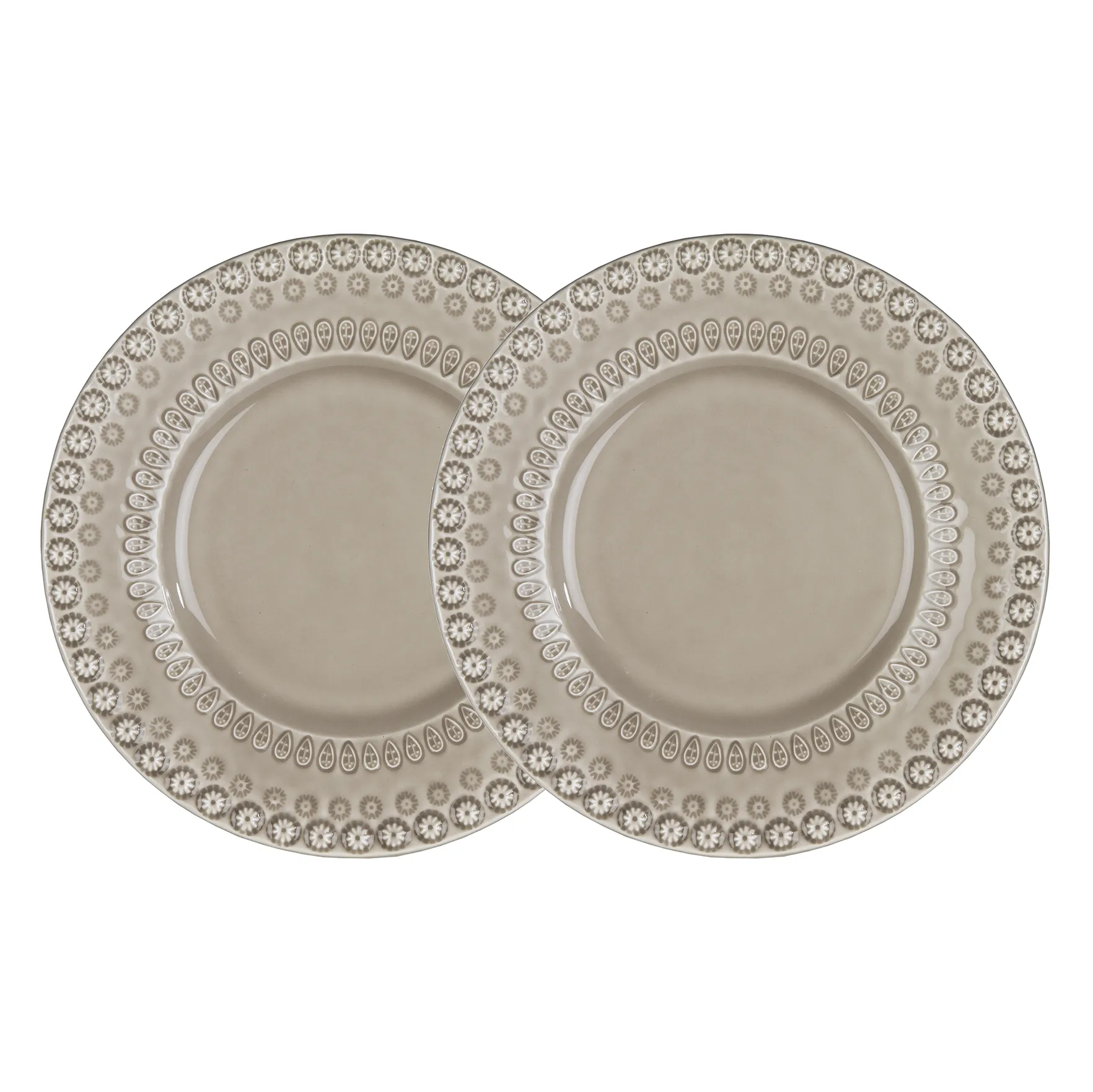 Daisy tallerken Ø29 cm 2-pak, Greige (beige) PotteryJo
