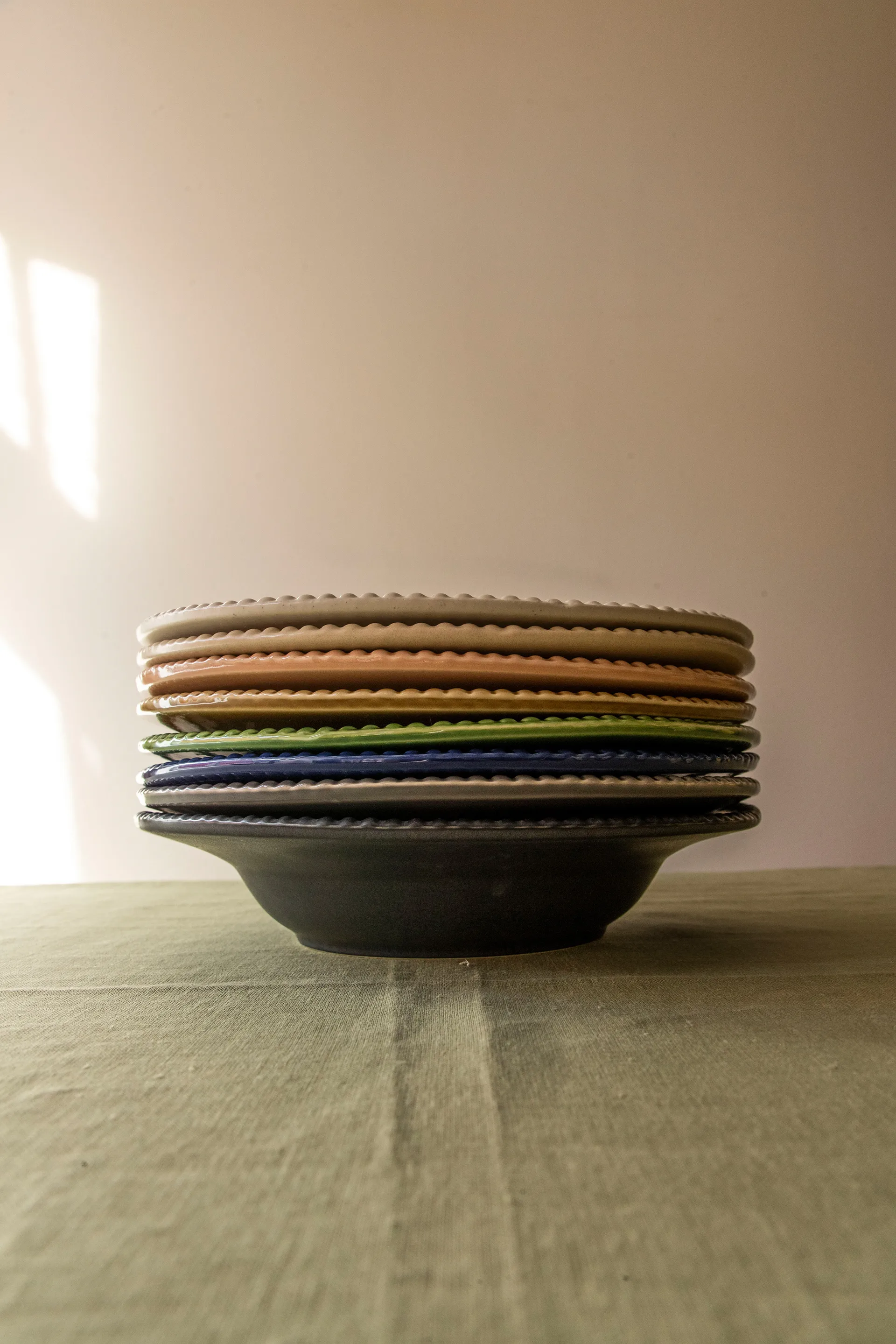 Daria pastallerken Ø35 cm, Sand PotteryJo