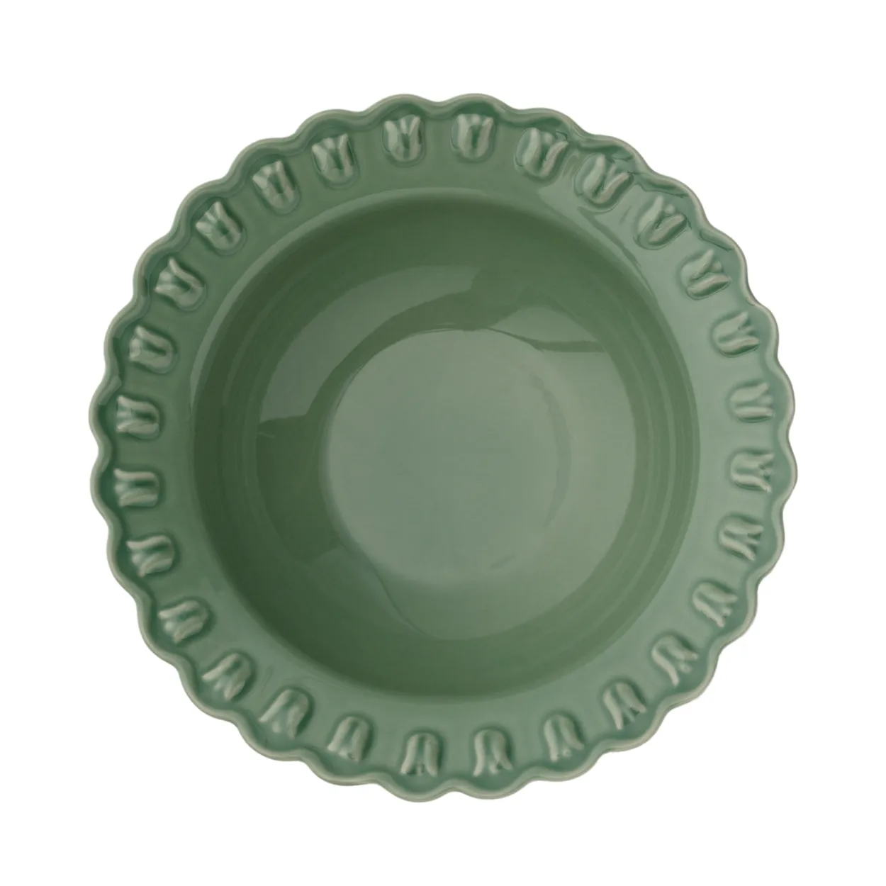 PotteryJo Tulipa serveringsskål large Ø30 cm Verona green