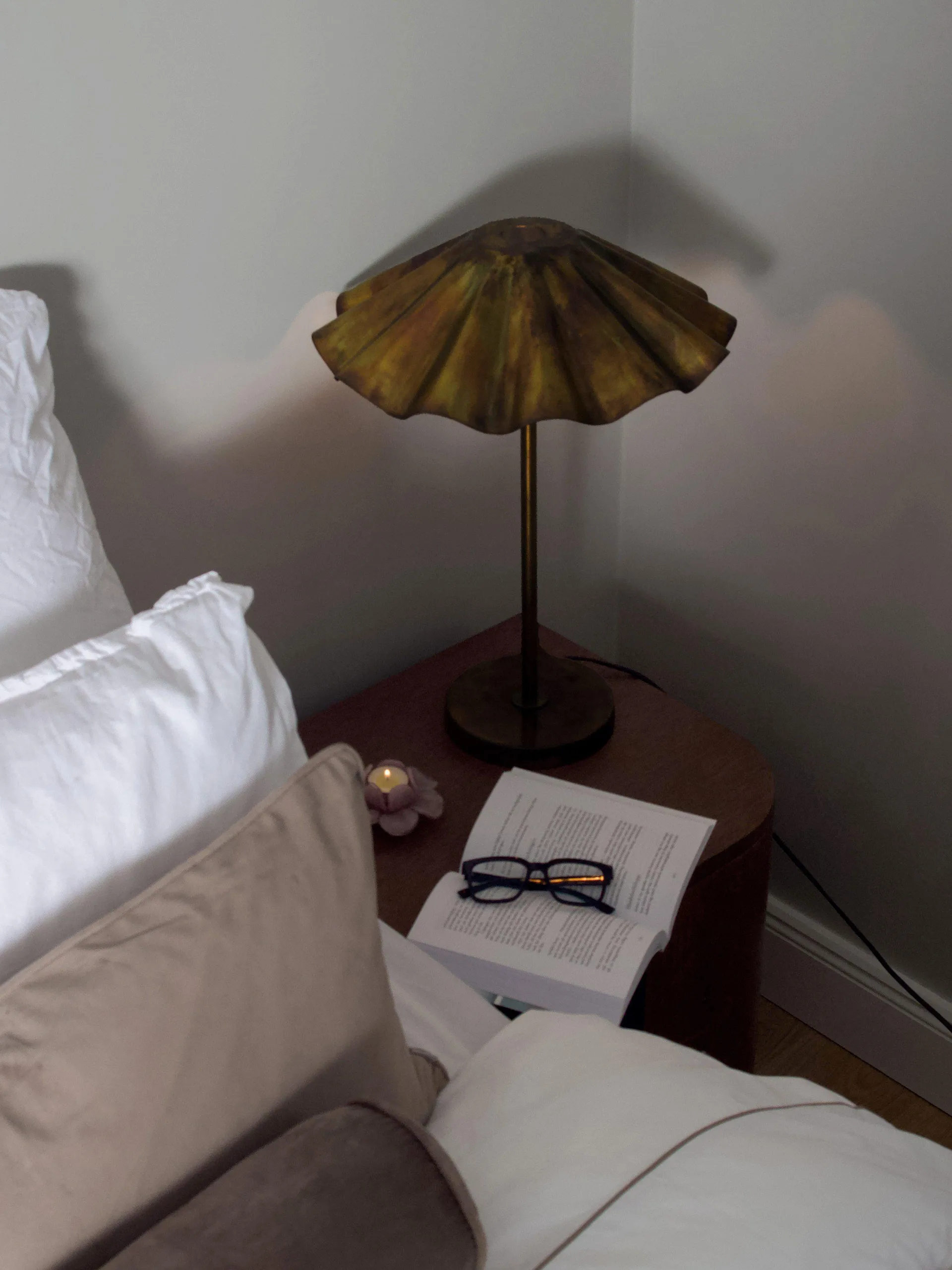 Aira bordlampe, Brændt messing, 54 cm PR Home