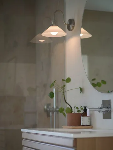 August væglampe - Opal-krom - PR Home