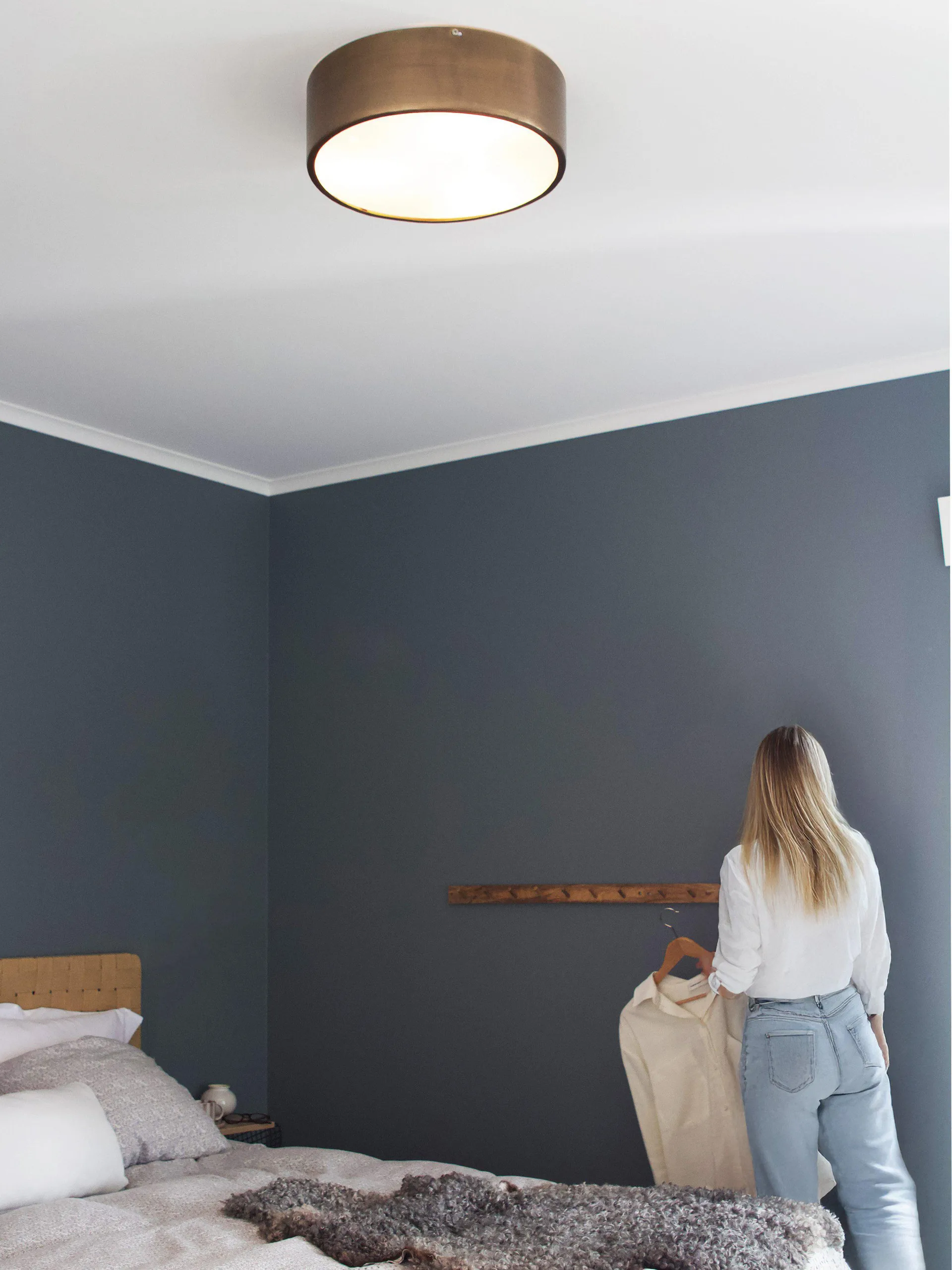 Colmar plafond, Messing, Ø41×13 cm PR Home