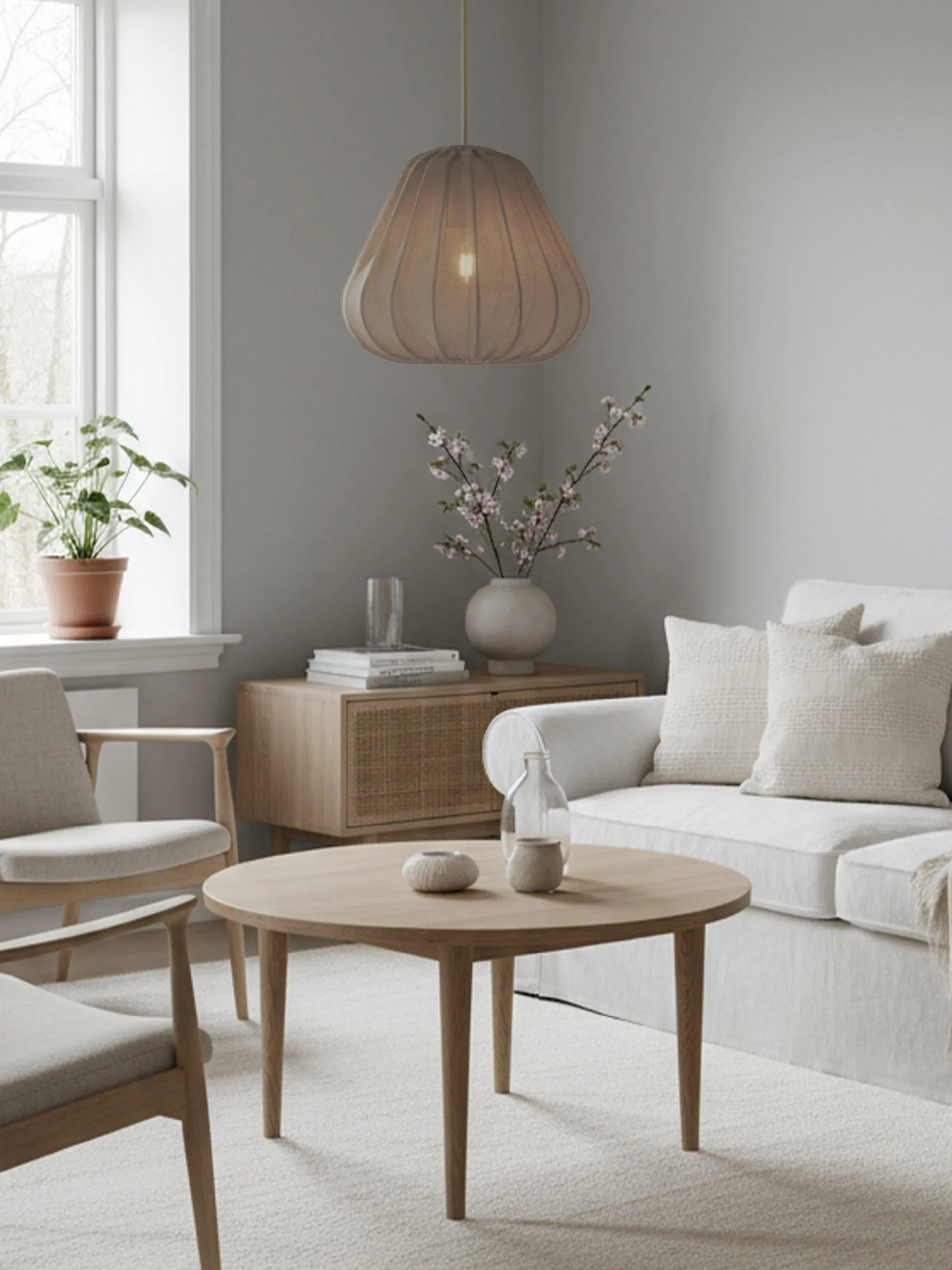 Sienna loftlampe, Diana mos, Ø40x35 cm PR Home