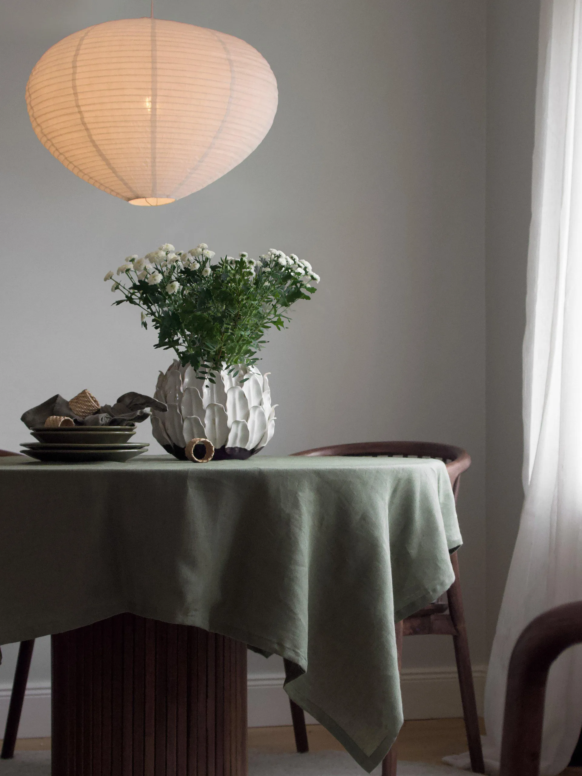 Verona lampeskærm, Hvid, Ø55×40 cm PR Home