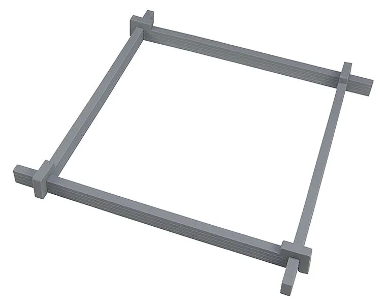 Støbe- og bagbjælke, 30x30 cm Pufz