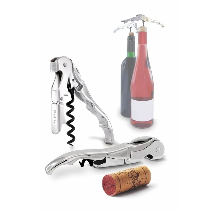 Pulltaps Classic vinåbner m hylster - Rustfrit stål - Pulltex