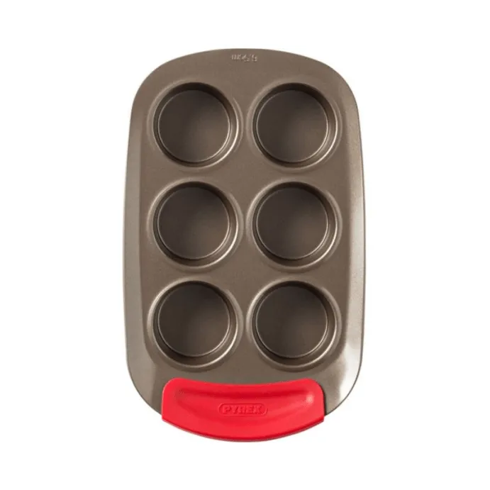 Pyrex Asimetria muffinsform, Silikone, rektangulær, 6 muffins Pyrex