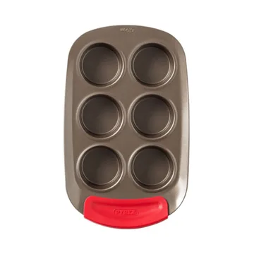 Pyrex Asimetria muffinsform - Silikone, rektangulær, 6 muffins - Pyrex