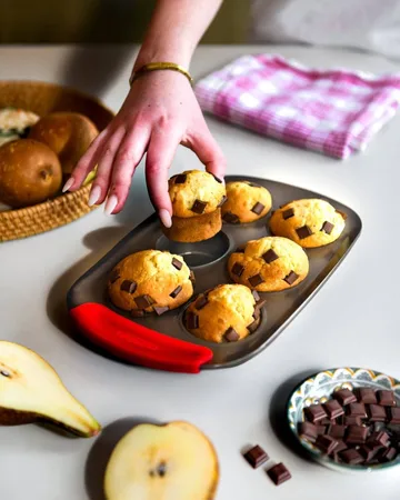Pyrex Asimetria muffinsform - Silikone, rektangulær, 6 muffins - Pyrex