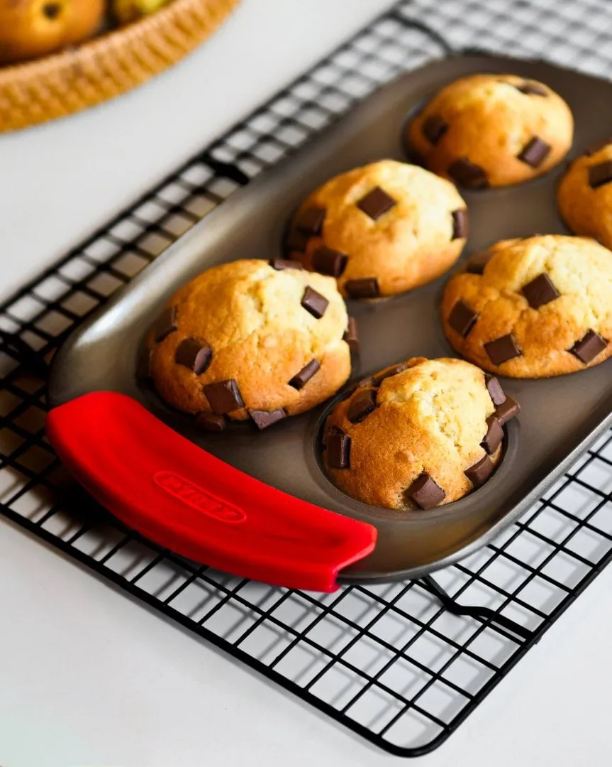 Pyrex Asimetria muffinsform, Silikone, rektangulær, 6 muffins Pyrex