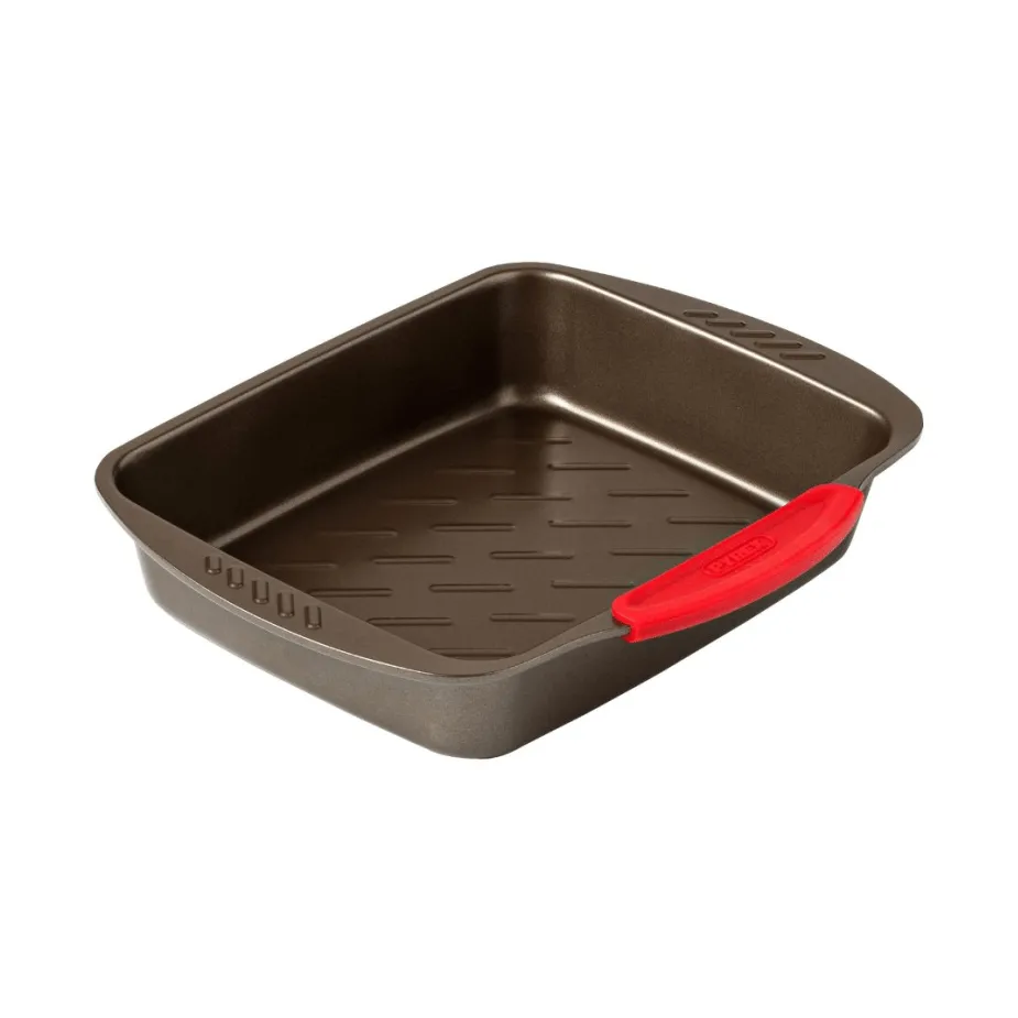 Pyrex Asimetria ovnfast fad, Silikone, rektangulær, 25 cm Pyrex