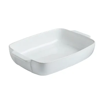 Pyrex rektangulært fad keramik hvid - 25x19 cm - Pyrex