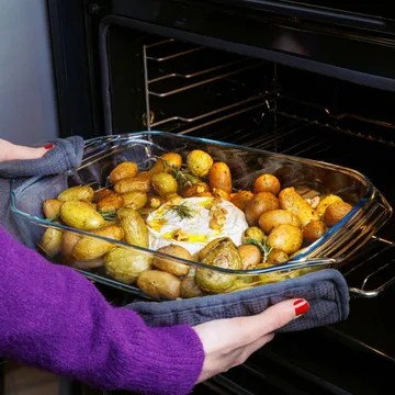 Uimodståeligt rektangulært fad glas - 39x25 cm - Pyrex