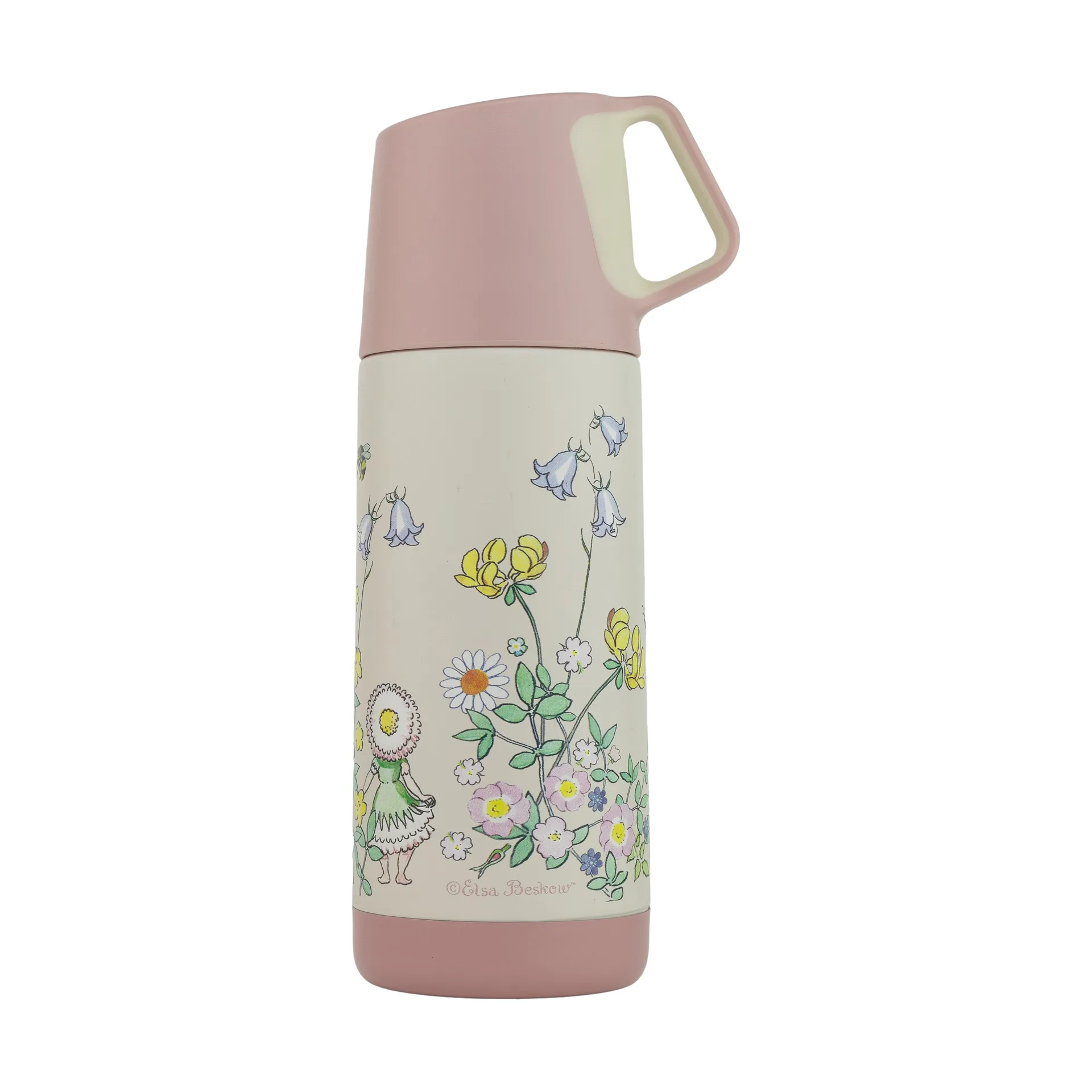 Elsa Beskow Blomsterfesten termokande 35 cl, Hvid Rätt Start