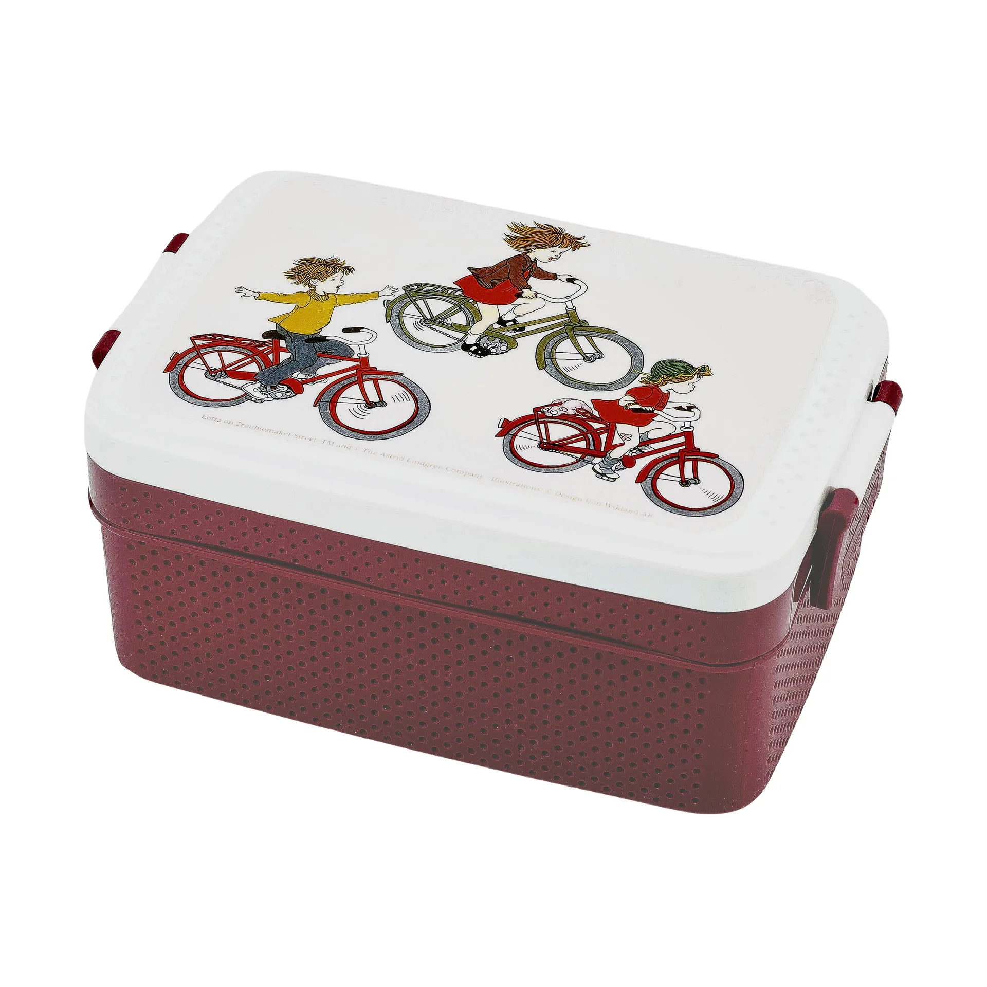 Lotte fra Spektakelmagergade madkasse 8x18,5 cm, Brun-hvid Rätt Start