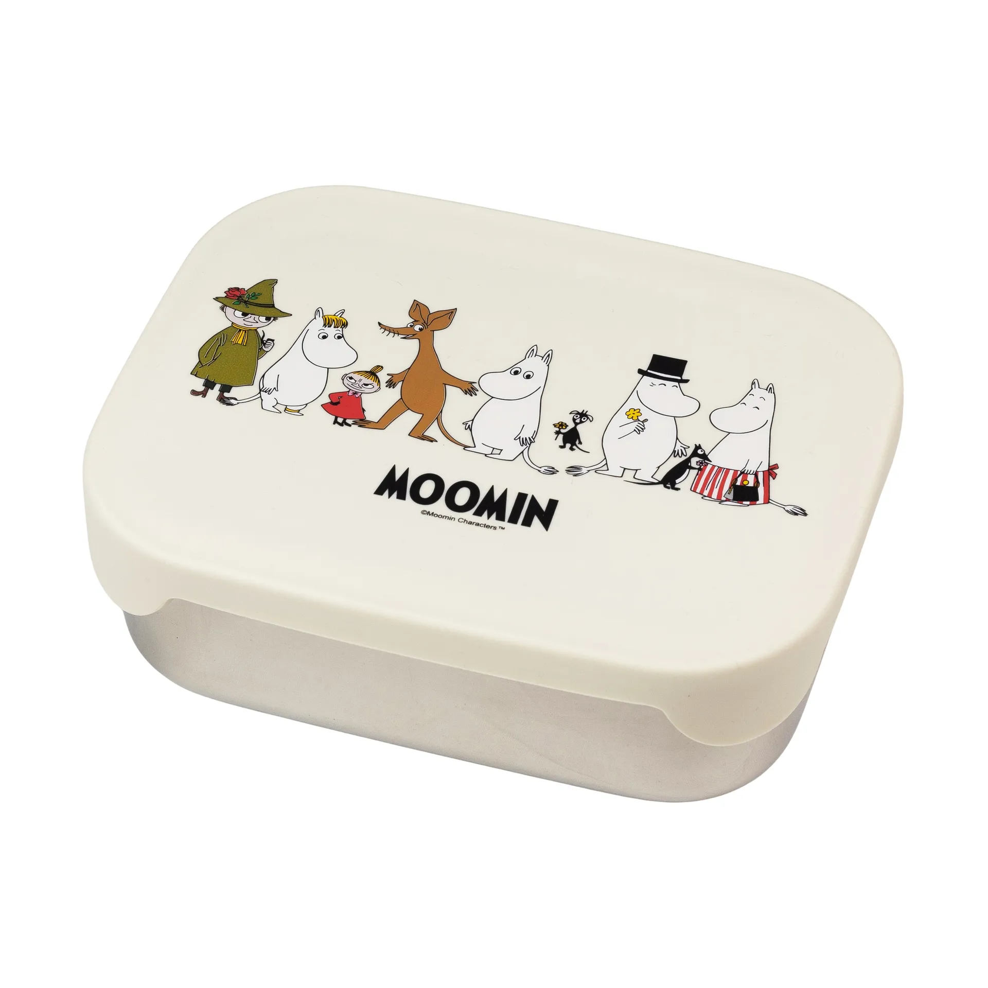 Mumi Familie madkasse metal 13x17 cm, Beige Rätt Start