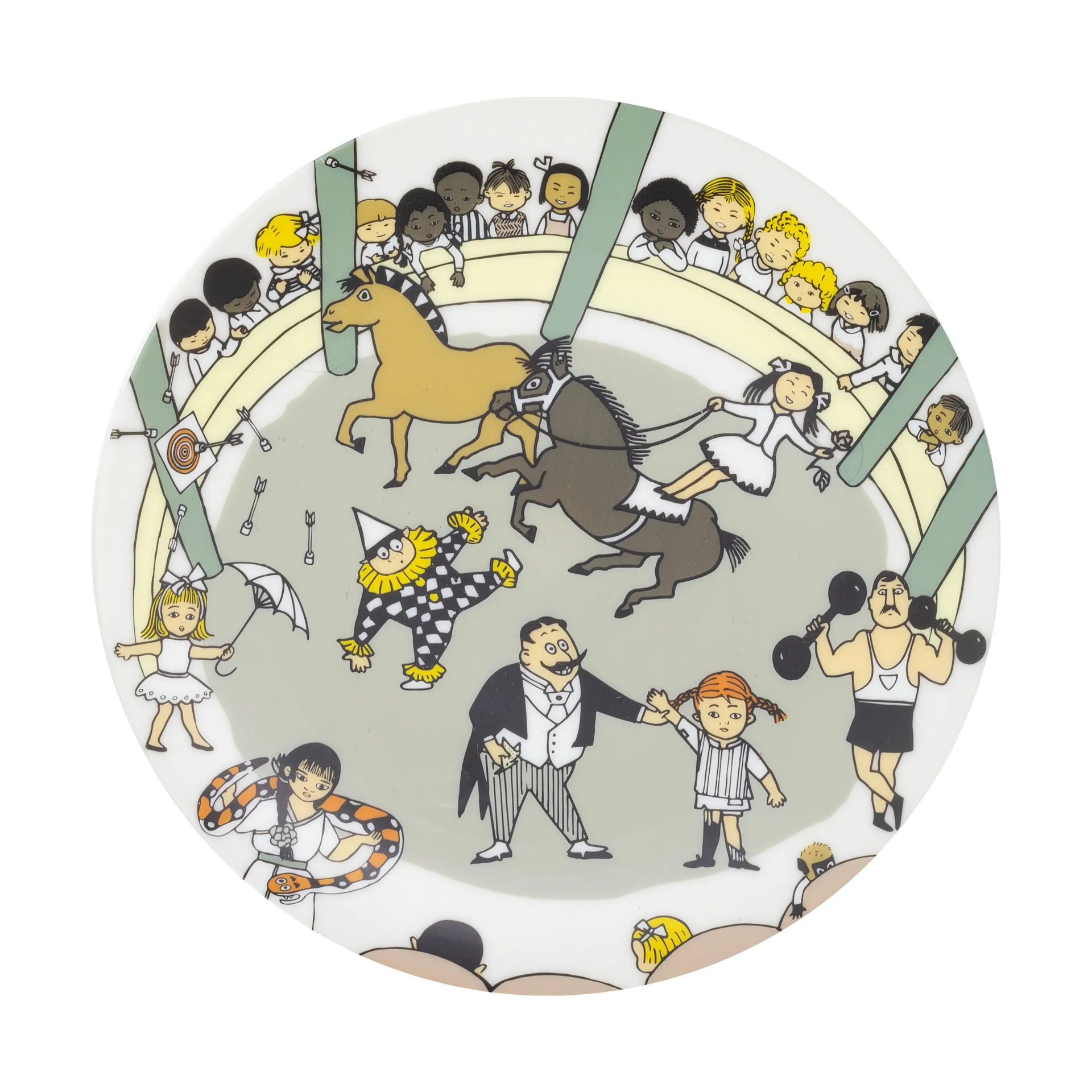 Pippi Cirkus tallerken Ø20 cm, Multi Rätt Start