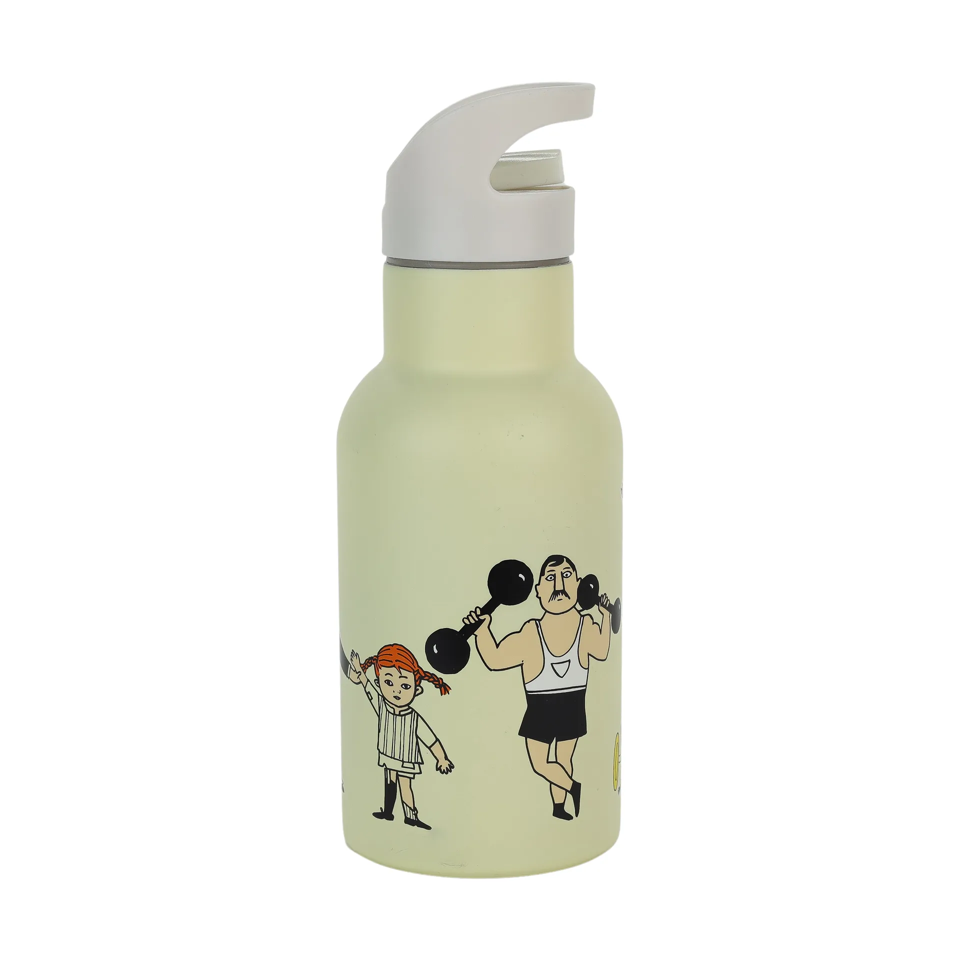 Pippi Cirkus vandflaske 34 cl, Gul Rätt Start
