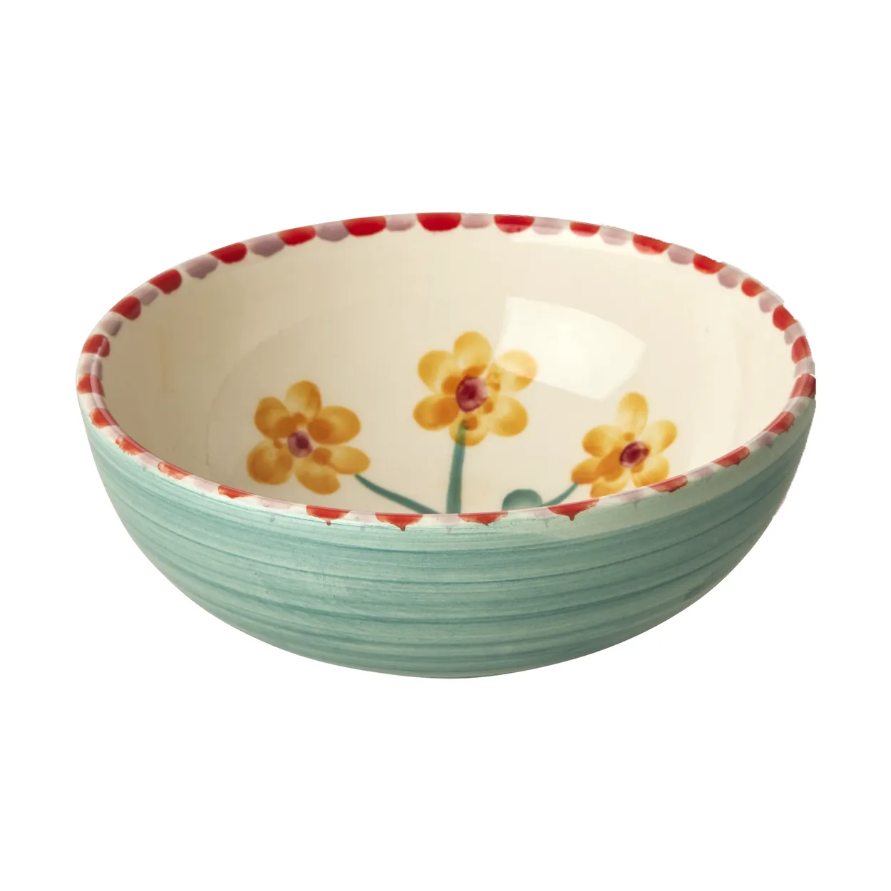 RICE Rice keramikskål 35 cl Yellow Flower-jade