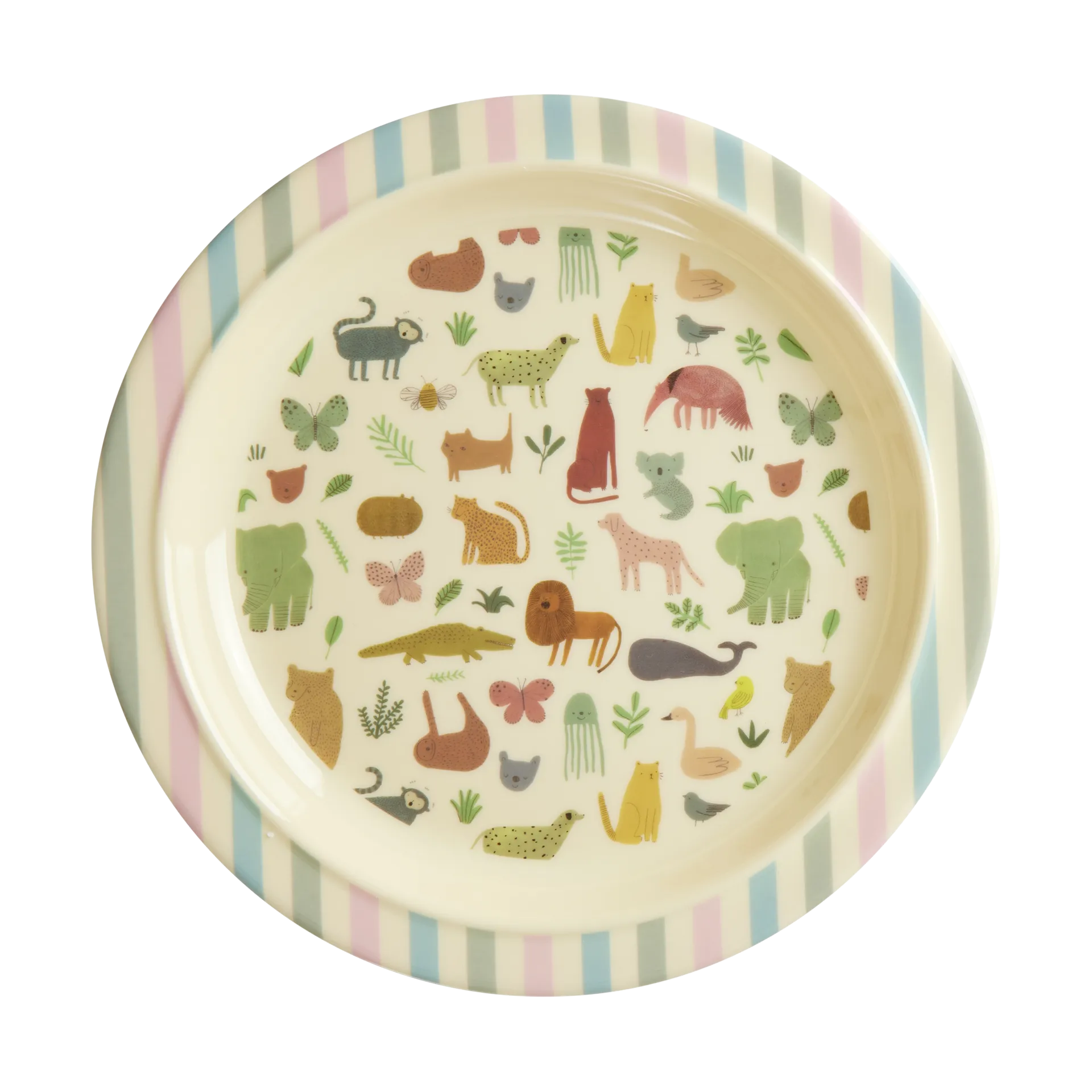 Rice melamin børnetallerken Ø22 cm, Sweet Jungle Print RICE