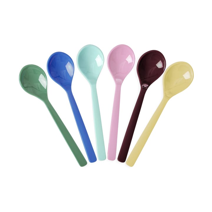 Rice melamin ske 14 cm 6-pak - Show your true colors - RICE
